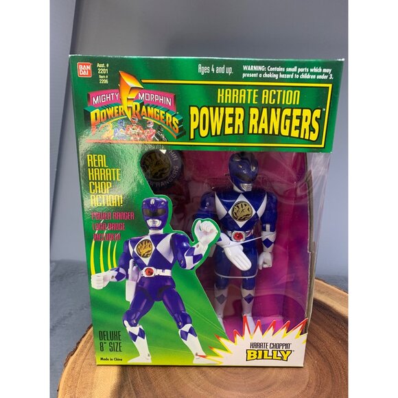 Mighty Morphin Power Rangers Karate Action Billy 8" Figure 2201 Bandai 1994 Vint - Picture 7 of 8